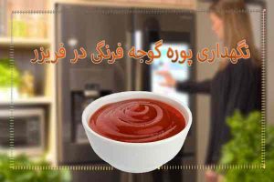 نگهداری پوره گوجه فرنگی در فریزر